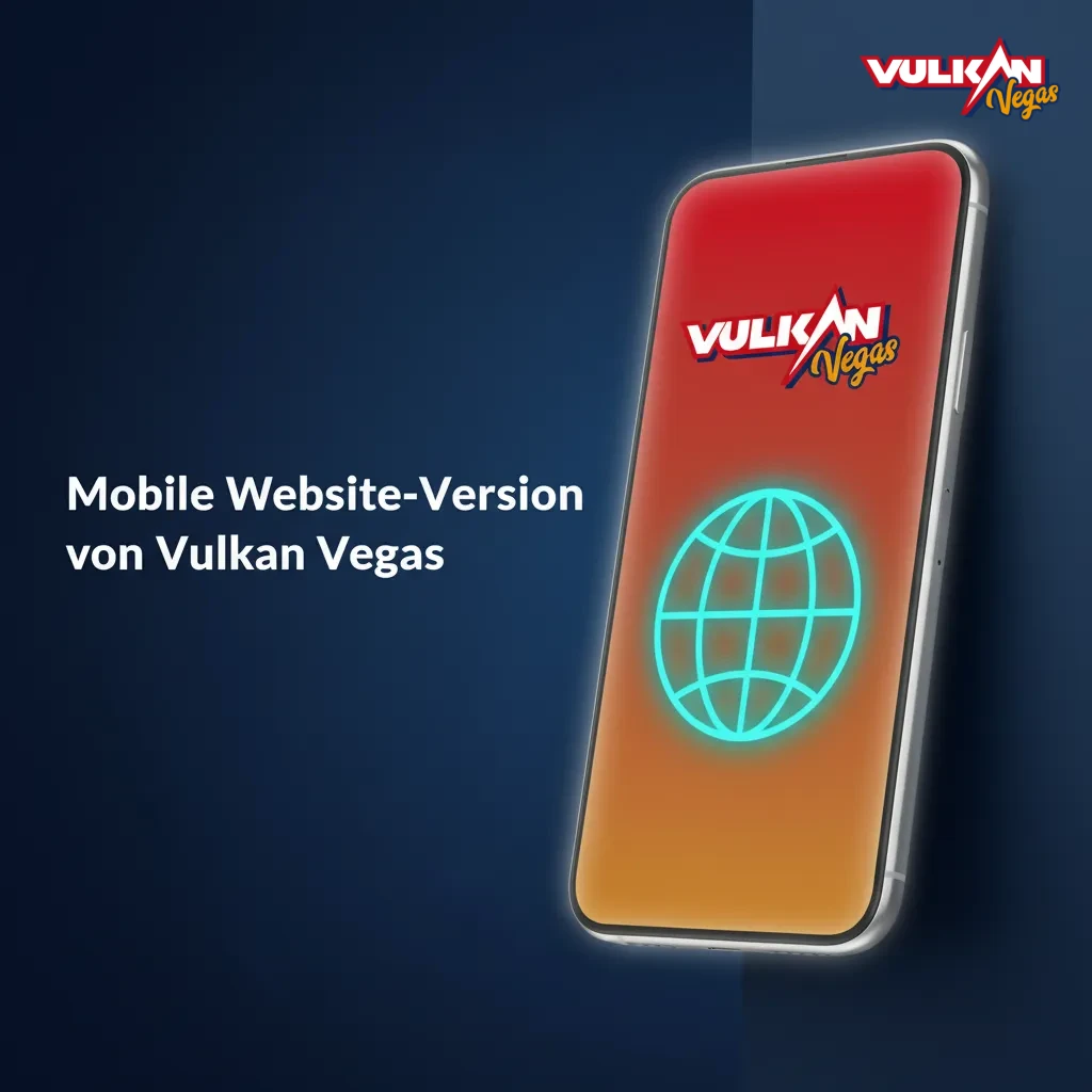 Smartphone und Tablet mit der mobilen Vulkan Vegas Website; Browser-Casino und Wetten ohne App-Installation.