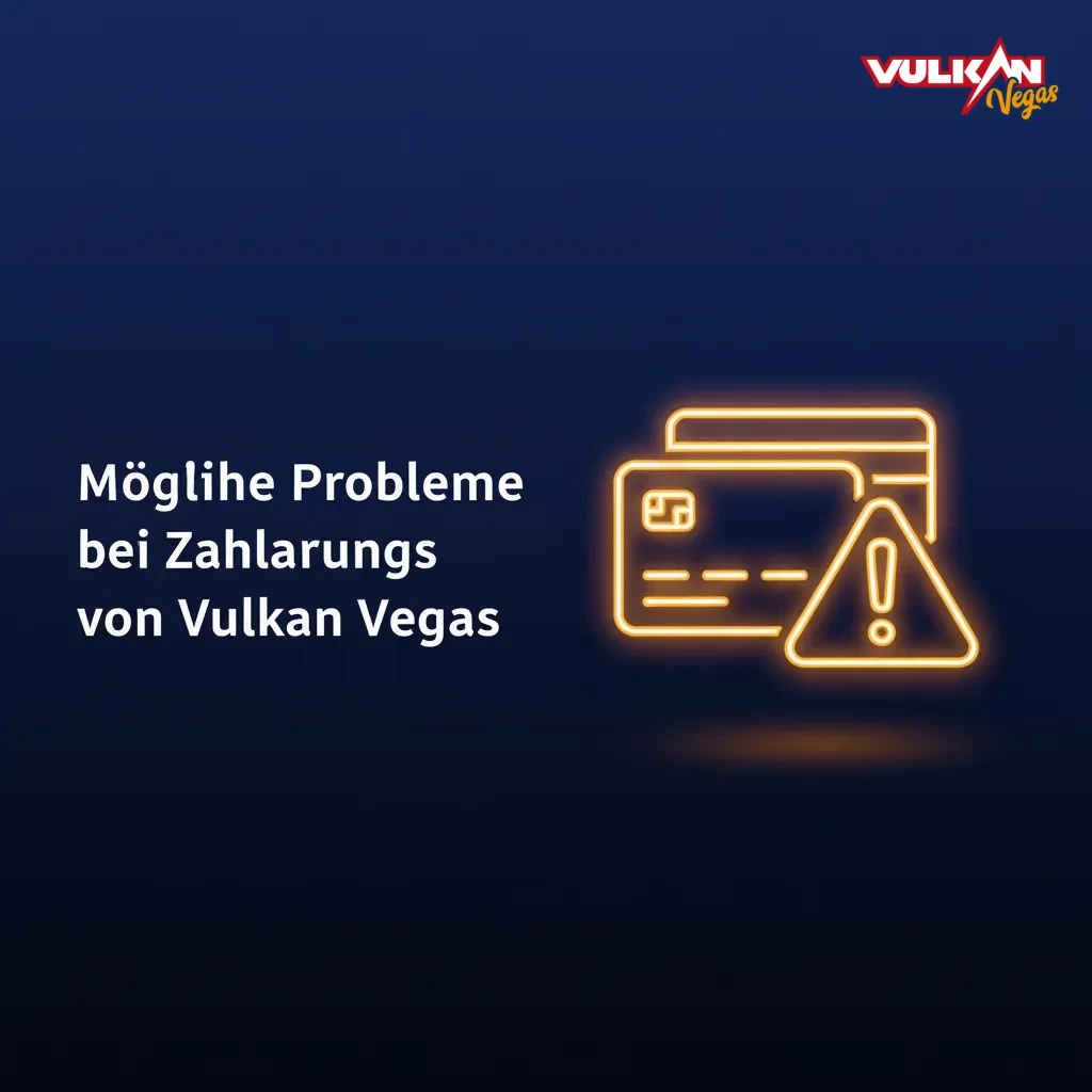 Übersicht: Zahlungsprobleme bei Vulkan Vegas und Lösungen: Karte abgelehnt, 3D Secure, Verzögerung, KYC, Limits.