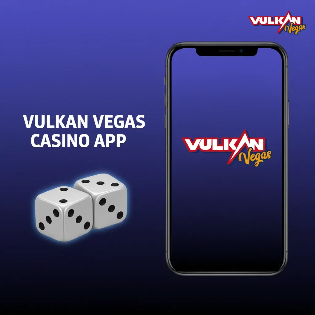 Vulkan Vegas Casino App Startseite mit Live‑Tischen, Roulette, Blackjack, Baccarat, Slots, Live‑Dealer sowie Aktionen & Boni