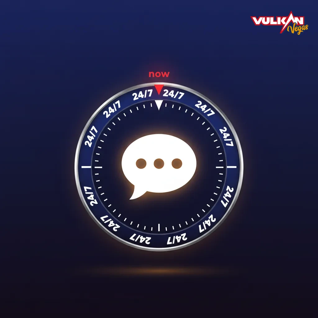 Vulkan Vegas Live-Chat-Support: Chat-Symbol unten rechts, 24/7 erreichbar, erste Antwort in 30–120 Sekunden.