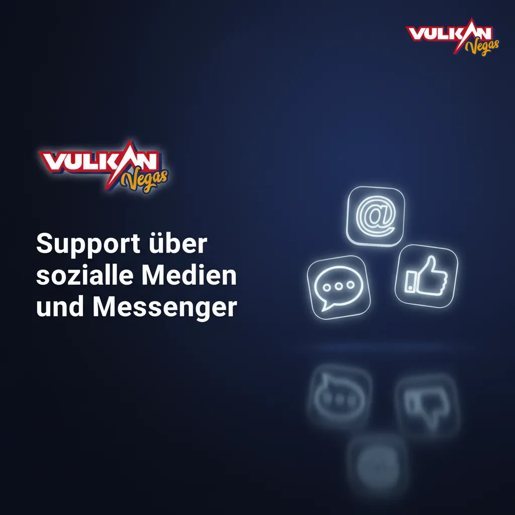 Grafik: Social-Media-Support nur für Allgemeines; kein Kontosupport via WhatsApp/Telegram; Antworten 1–24 h; Profile prüfen.