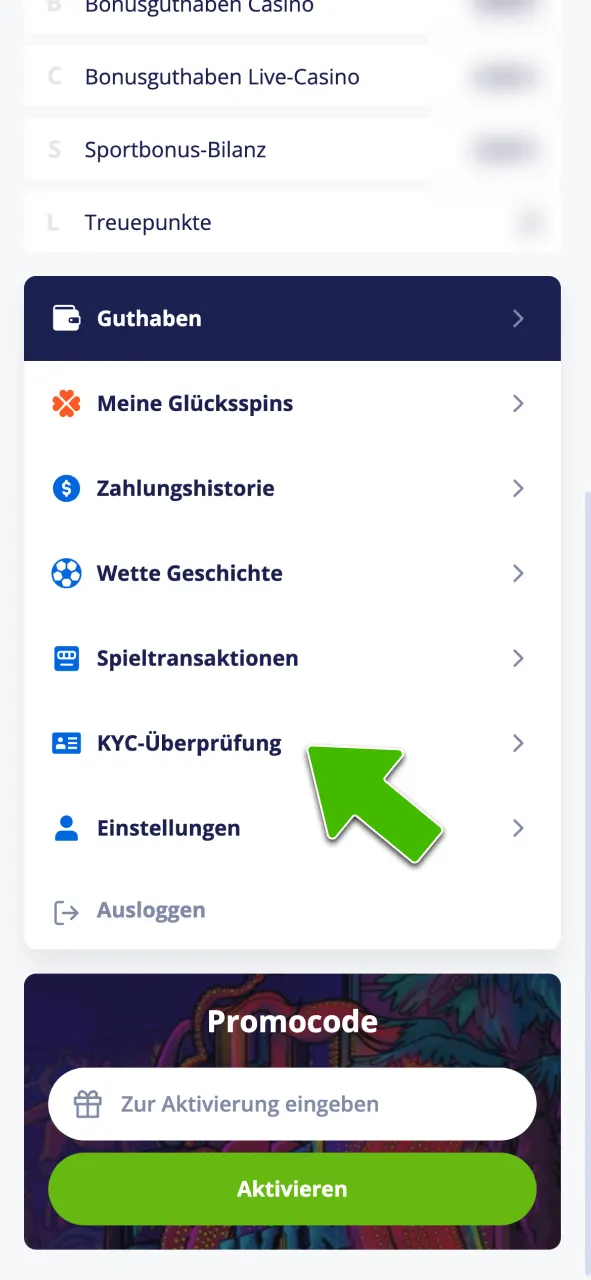 Verifiziere dein Konto bei Vulkan Vegas.