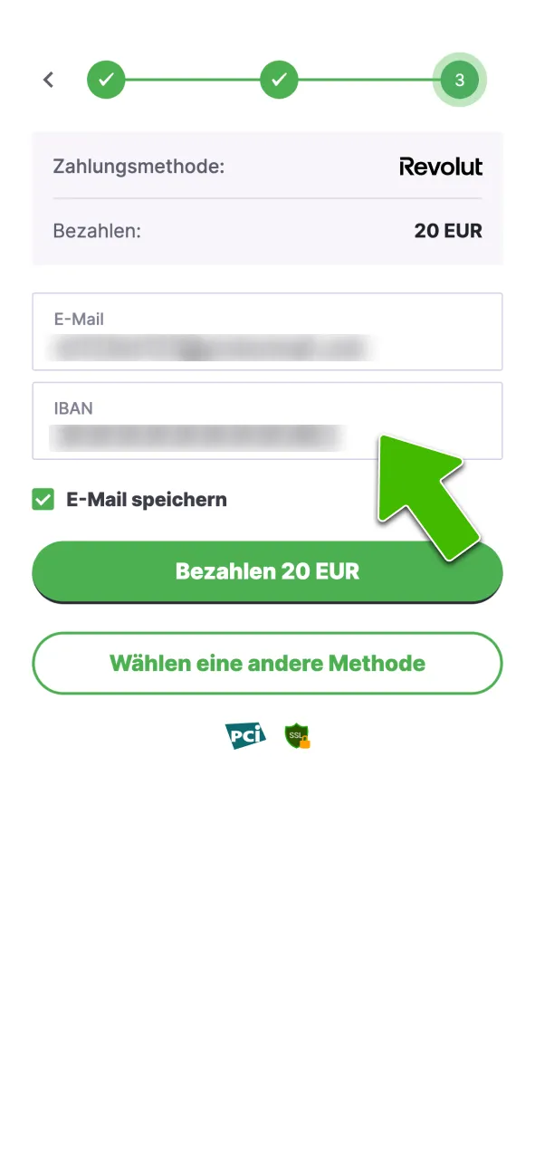 Zahle sicher in der Vulkan Vegas App.